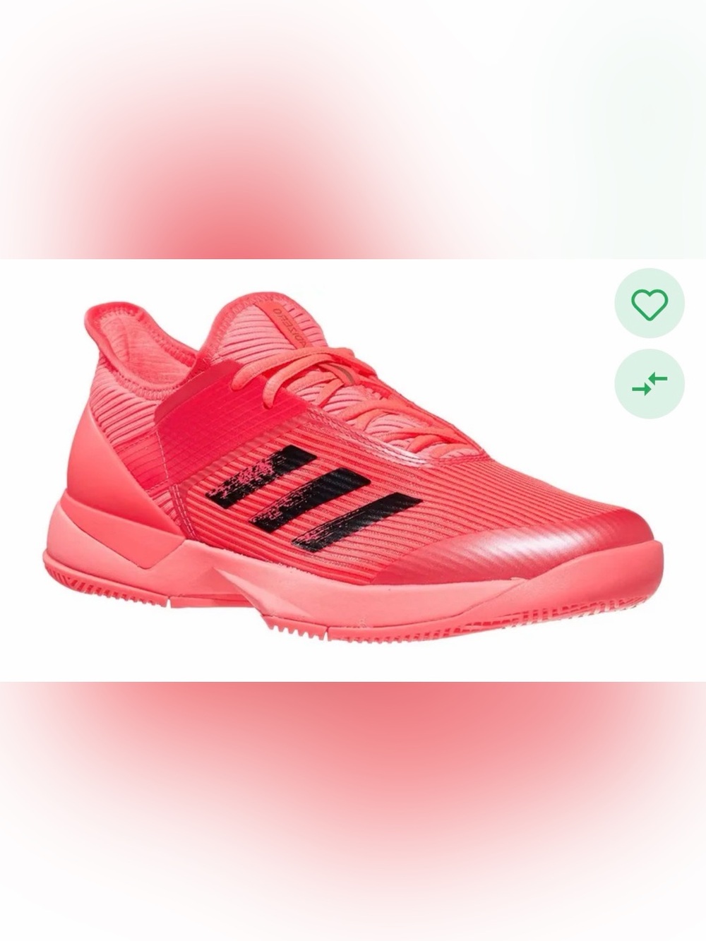 adidas adizero ubersonic 3 Tokyo Women's Coral/Black Court Sneaker